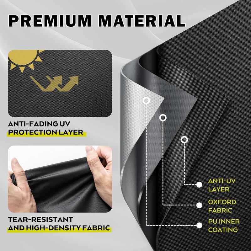 Starcrew Griddle Cover for Member's Mark 4-Burner Outdoor Gas Grill, Flat Top Grill Cover for Member's Mark 36 Inch Outdoor Griddle-Waterproof Griddle Cover 72in - Image 3